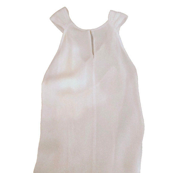 A.L.C. Elegant White Evening Sleeveless Blouse Top 8 - Picture 13 of 15